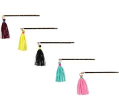 Tassled Hair Clips Acc. Collection